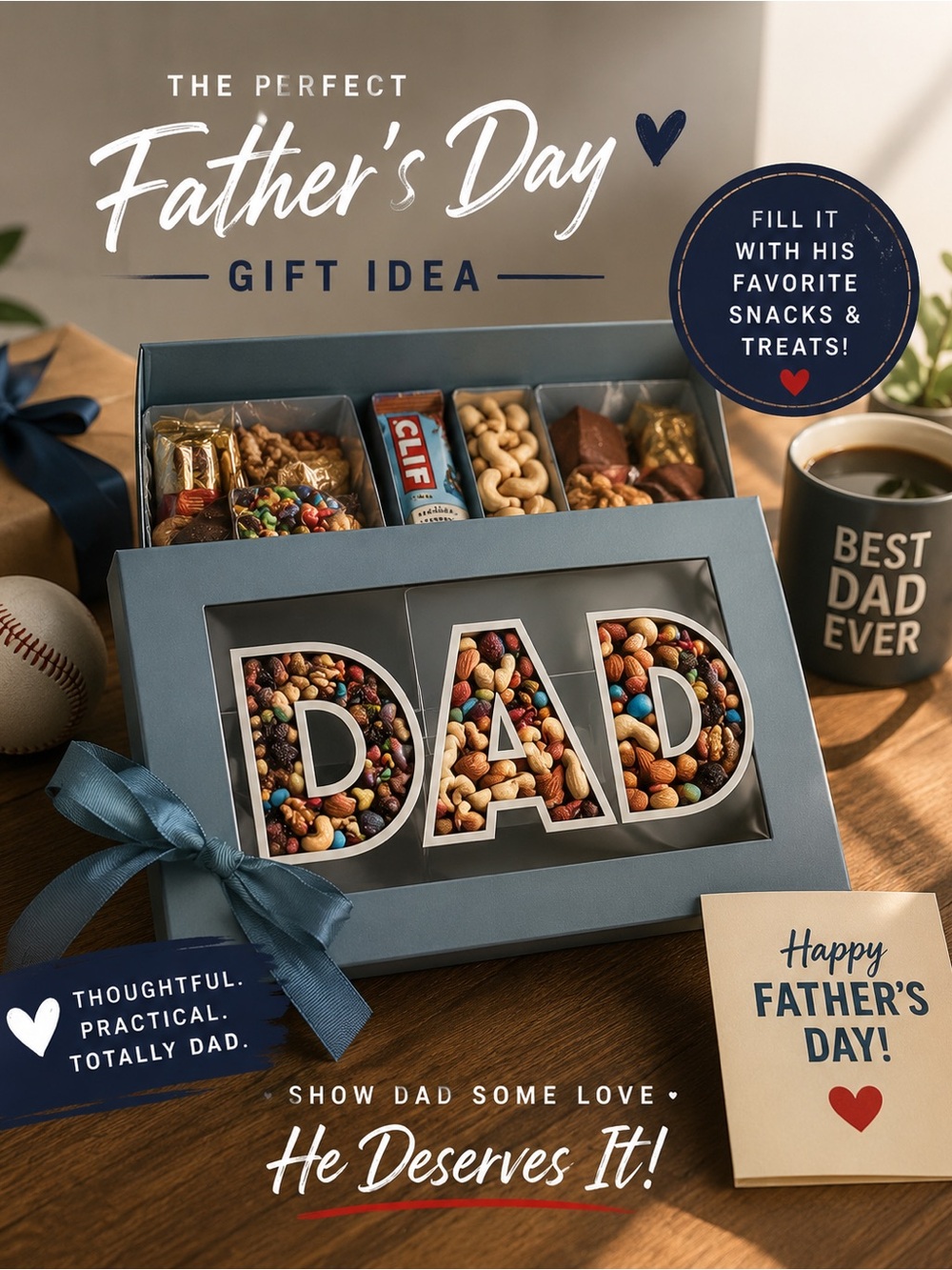 Father's Day Snack Gift Box - Blue- final pricing